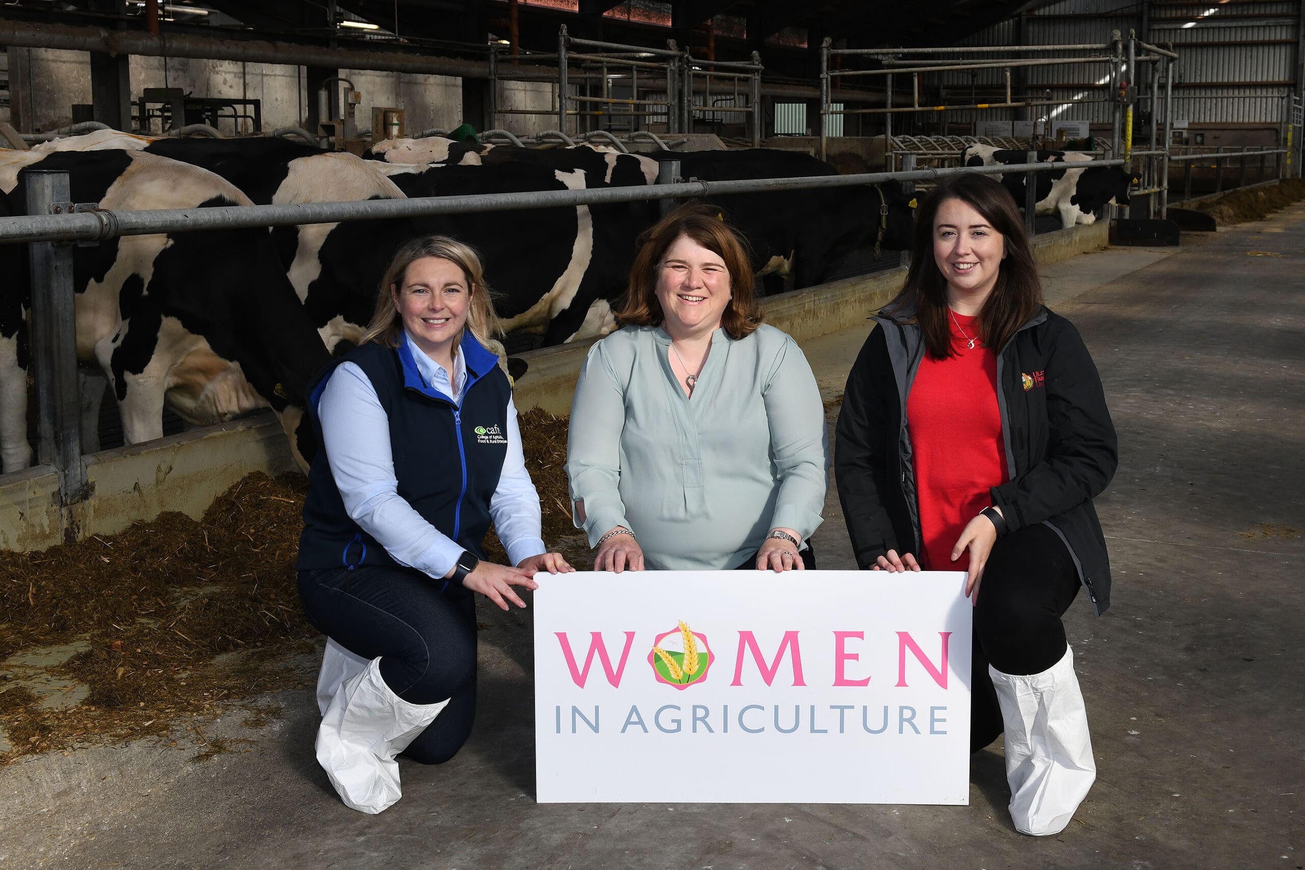 CAFRE senior dairy technologist Judith McCord, UFU rural affairs chair Denise Kelso and UFU policy officer Sarah Morell.