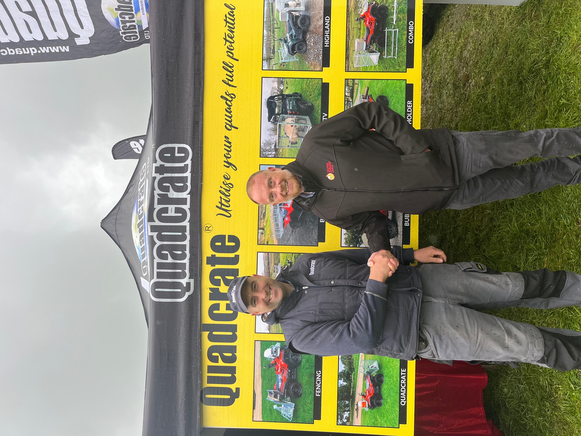 William Allingham founder of Quadcrate pictured with UFU corporate sales executive Craig Scott, welcoming Quadcarte as a corporate member.